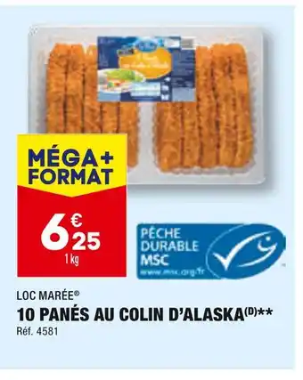 ALDI LOC MARÉE 10 PANÉS AU COLIN D’ALASKA offre