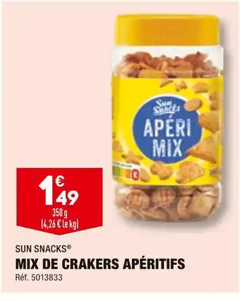 ALDI SUN SNACKS MIX DE CRAKERS APÉRITIFS offre