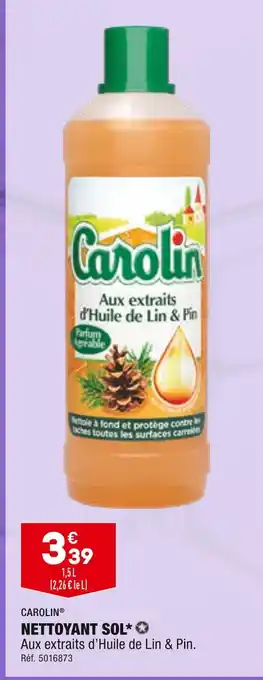 ALDI CAROLIN NETTOYANT SOL offre