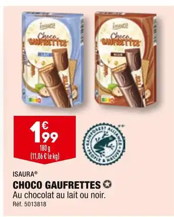 ALDI ISAURA CHOCO GAUFRETTES offre