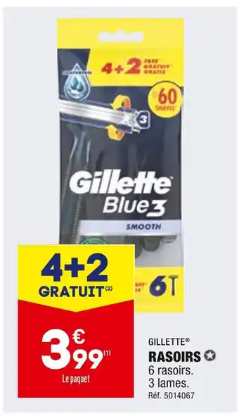 ALDI GILLETTE RASOIRS offre
