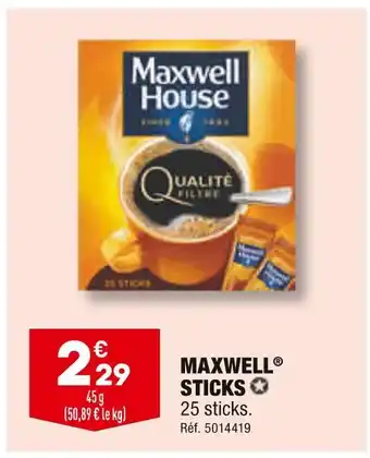 ALDI MAXWELL STICKS offre