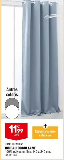 ALDI HOME CREATION RIDEAU OCCULTANT offre