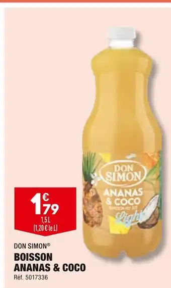 ALDI DON SIMON BOISSON ANANAS & COCO offre