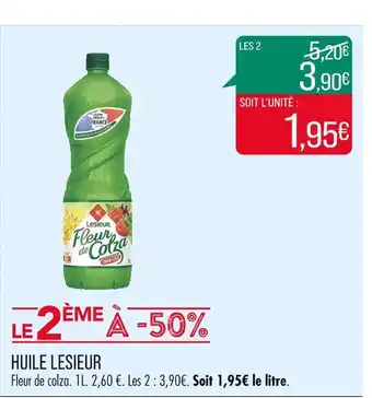 Match LESIEUR HUILE offre