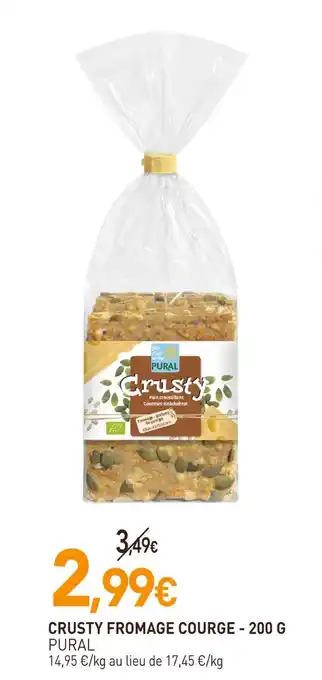 naturéO PURAL CRUSTY FROMAGE COURGE offre