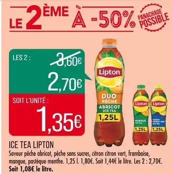 Match LIPTON ICE TEA offre