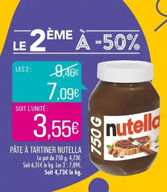 Match NUTELLA PÂTE À TARTINER offre