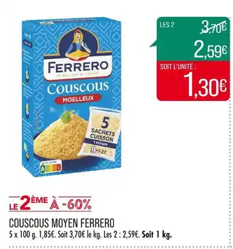 Match FERRERO COUSCOUS MOYEN offre
