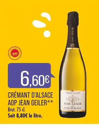 Match CRÉMANT D’ALSACE AOP JEAN GEILER offre