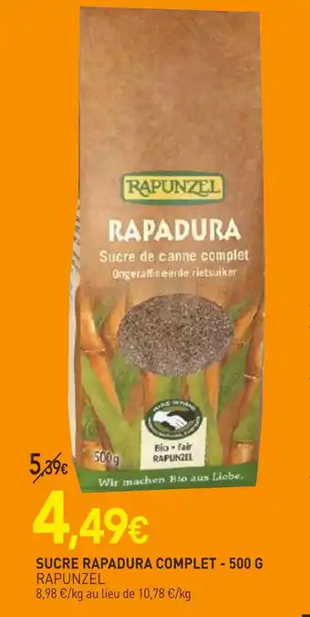 naturéO RAPUNZEL SUCRE RAPADURA COMPLET offre