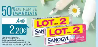Match SANOGYL DENTIFRICE offre