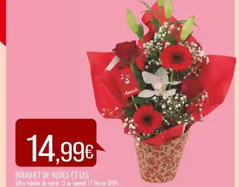 Match BOUQUET DE ROSES ET LYS offre