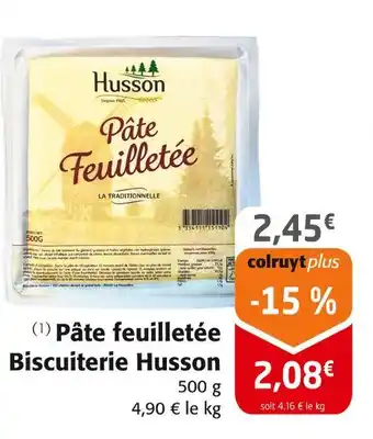 Colruyt Biscuiterie Husson Pâte feuilletée offre