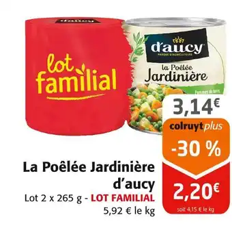 Colruyt d’aucy La Poêlée Jardinière offre