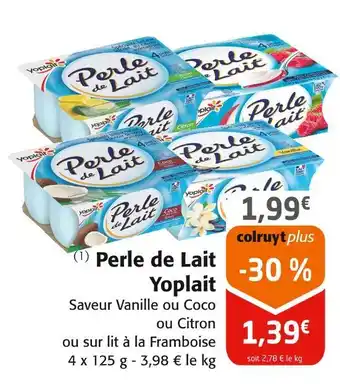 Colruyt Yoplait Perle de Lait offre