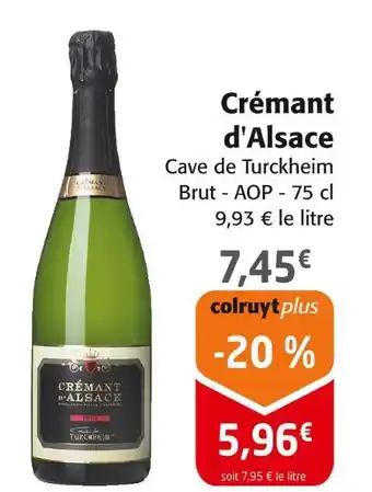 Colruyt Crémant d'Alsace offre