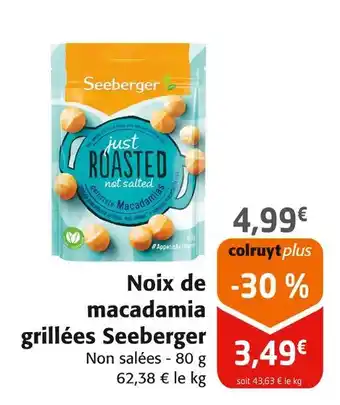 Colruyt Seeberger Noix de macadamia grillées offre