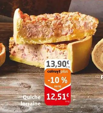 Colruyt Quiche lorraine offre