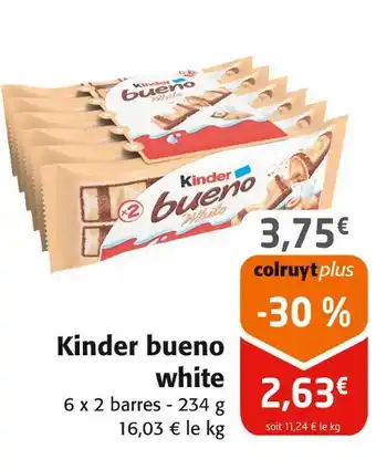 Colruyt Kinder Kinder bueno white offre