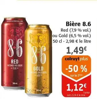 Colruyt Bière 8.6 offre