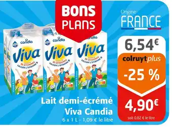 Colruyt Viva Candia Lait demi-écrémé offre