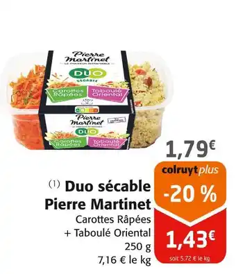 Colruyt Pierre Martinet Duo sécable offre