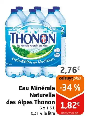 Colruyt Thonon Eau Minérale Naturelle des Alpes offre