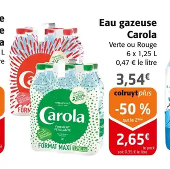 Colruyt Carola Eau gazeuse offre