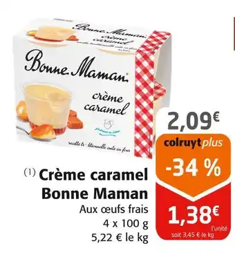 Colruyt Bonne Maman Crème caramel offre