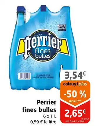 Colruyt Perrier Perrier fines bulles offre