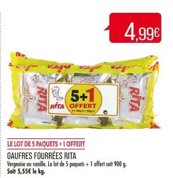 RITA GAUFRES FOURRÉES