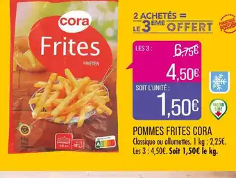 Match CORA POMMES FRITES offre