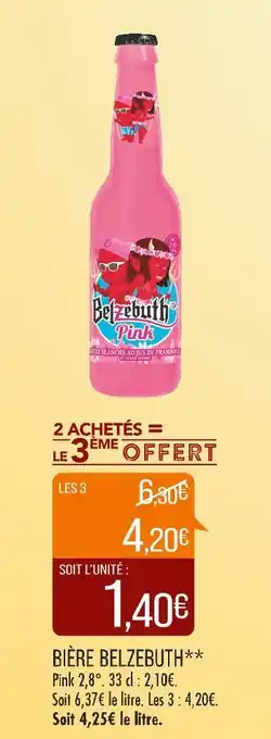 Match BELZEBUTH BIÈRE offre