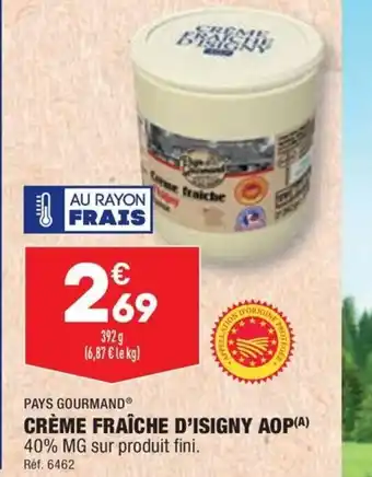 ALDI CRÈME FRAÎCHE D'ISIGNY AOp offre