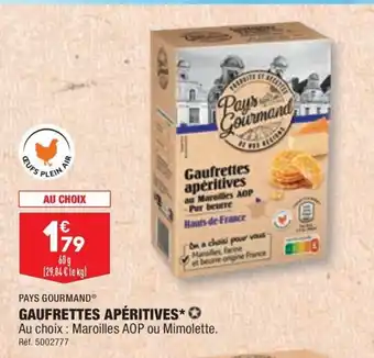 ALDI GAUFRETTES APÉRITIVES offre