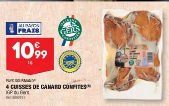 ALDI 4 CUISSES DE CANARD CONFITES( offre