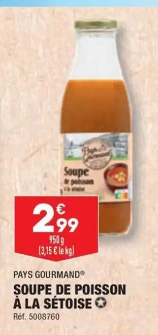 ALDI SOUPE DE POISSON À LA SÉTOISE offre