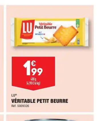 ALDI VÉRITABLE PETIT BEURRE offre