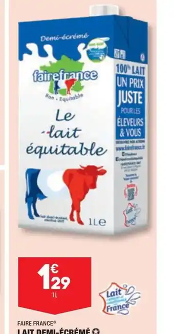 ALDI LAIT DEMI-ÉCRÉMÉ ✪ offre