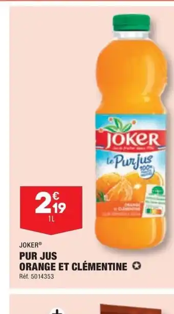 ALDI PUR JUS ORANGE ET CLÉMENTINE ✪ offre