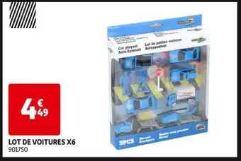Auchan LOT DE VOITURES X6 offre