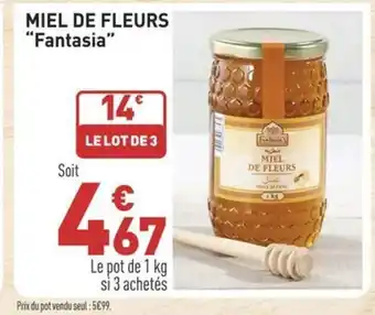 Grand Frais MIEL DE FLEURS offre