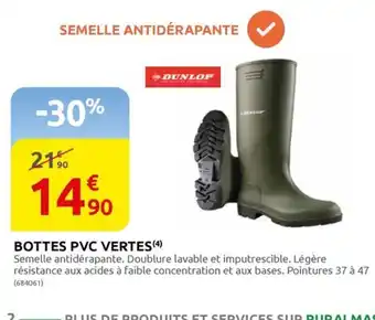 Rural Master BOTTES PVC VERTES (4) offre