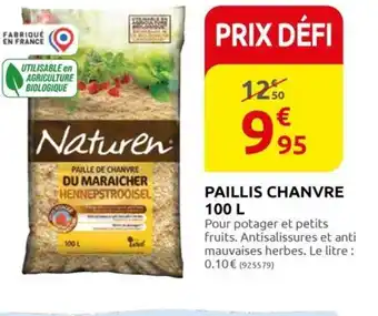 Rural Master PAILLIS CHANVRE 100 L offre
