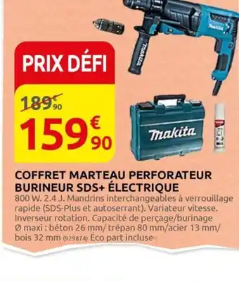 Rural Master COFFRET MARTEAU PERFORATEUR BURINEUR SDS+ ÉLECTRIQUE offre