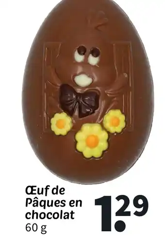 Ćuf de PĂąques en chocolat 60 g