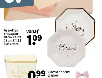 Wibra Assiettes en papier offre