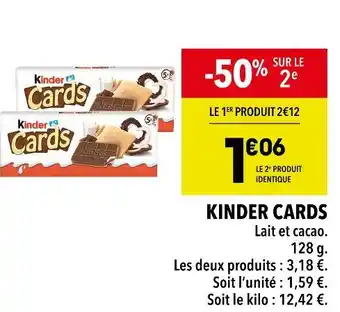 Supeco KINDER CARDS offre