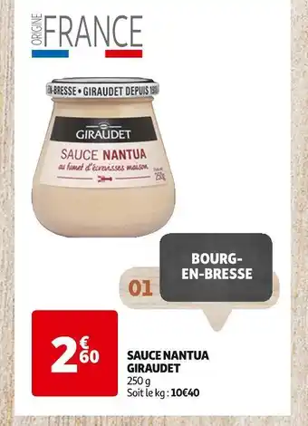 Auchan Supermarché GIRAUDET SAUCE NANTUA offre